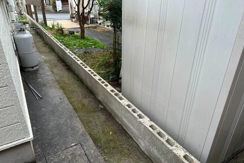 ブロック積工のイメージ